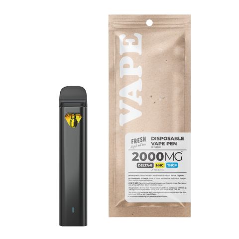2000mg THCP, D8, HHC Vape Pen - White Widow - Hybrid - 2ml - Fresh - Thumbnail 2