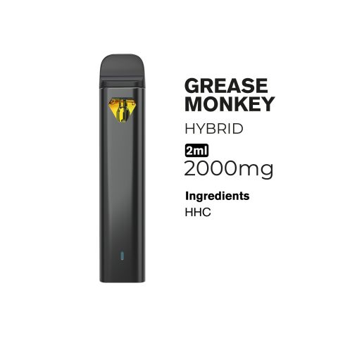 2000mg HHC Vape Pen - Grease Monkey - Hybrid - 2ml - Fresh - Thumbnail 4