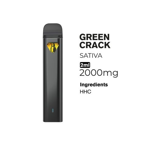 2000mg HHC Vape Pen - Green Crack - Sativa - 2ml - Fresh - Thumbnail 4
