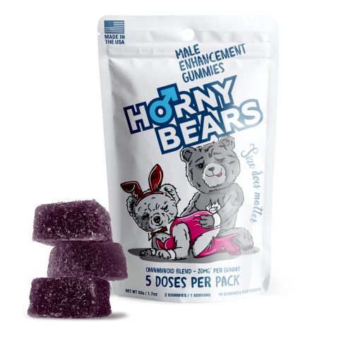 20mg Male Enhancement Gummies - D9, THCV, THCP, CBD - Horny Bears - Thumbnail 4