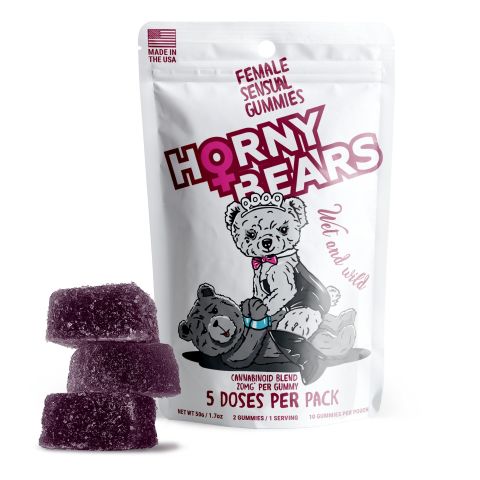 20mg Female Sensual Gummies - D9, THCV, THCP, CBD - Horny Bears - Thumbnail 4