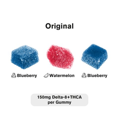 150mg THCA, D8 Gummies - Original - Fresh - Thumbnail 4
