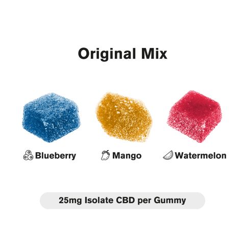 25mg CBD Isolate Gummies - Original Mix - Chill - Thumbnail 4
