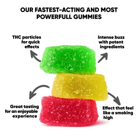 55mg Micro-Dose Nano Gummies - CBD, D9 - D9 THC - Thumbnail 10