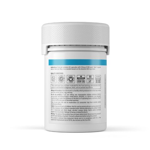 25mg Full Spectrum CBD Capsules - 60ct - Diamond - Thumbnail 8