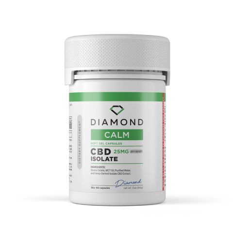 25mg CBD Isolate Capsules - 60ct - Diamond - Thumbnail 3