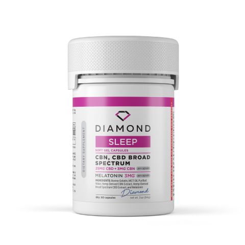 31mg CBN, CBD, Melatonin Capsules - 60ct - Diamond - Thumbnail 3