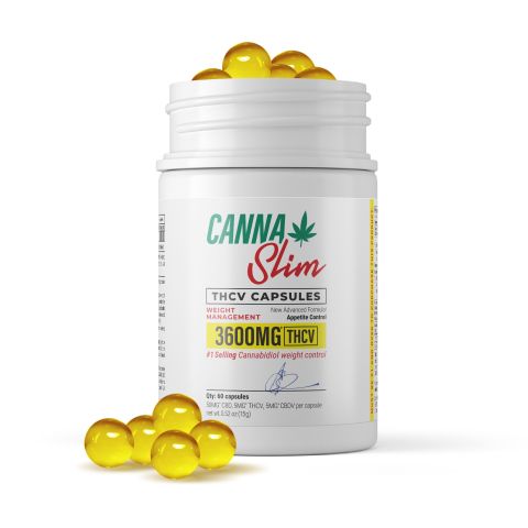 60mg CBD, THCV, CBDV Capsules - 60ct - Canna Slim - Thumbnail 2