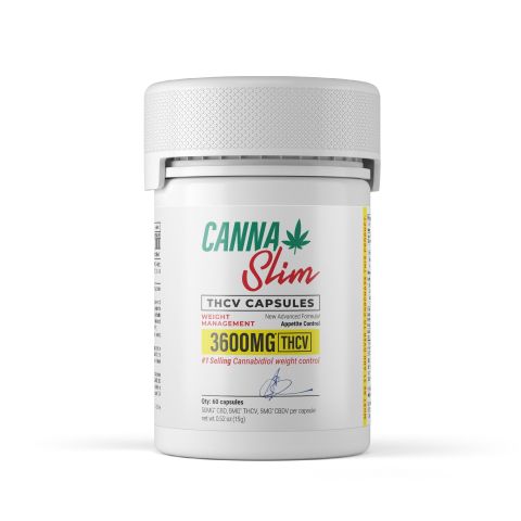 60mg CBD, THCV, CBDV Capsules - 60ct - Canna Slim - Thumbnail 3