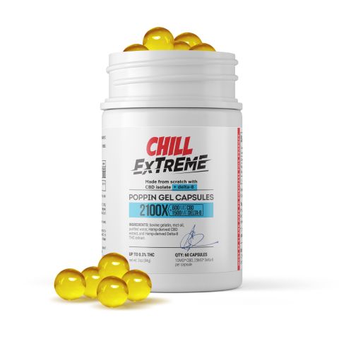 35mg CBD, D8 Capsules - 60ct - Chill Extreme - Thumbnail 2