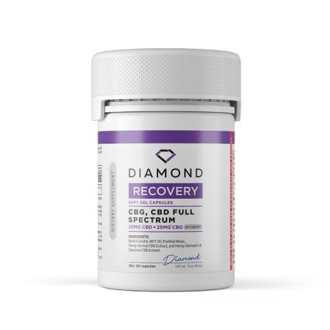 50mg CBG, CBD Capsules - 60ct - Diamond - Thumbnail 3
