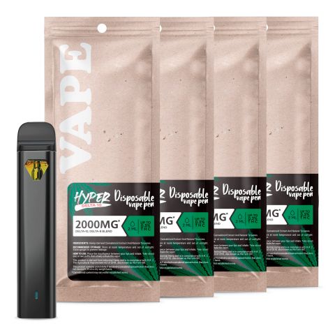 Hyper - THC Vape Pens - D8 & D10 - 4ct - Thumbnail 1